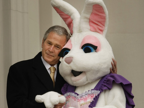 George Bush and the Easter Bunny